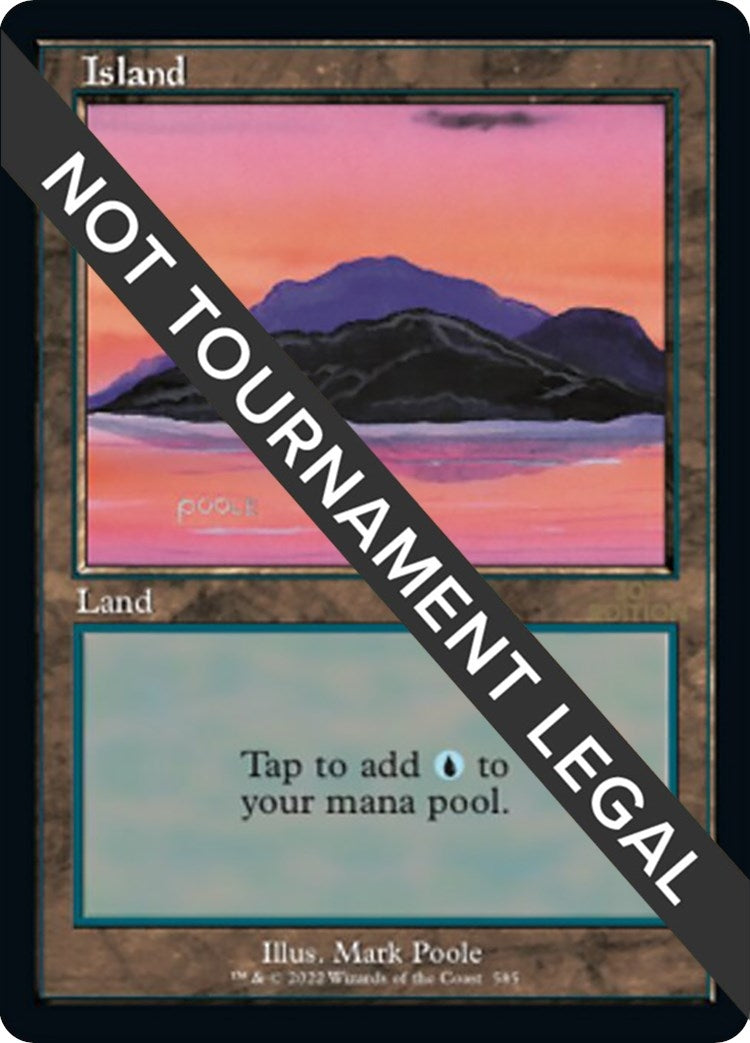 Image for Island (585) (Retro Frame) (585) (30A) - Magic: The Gathering