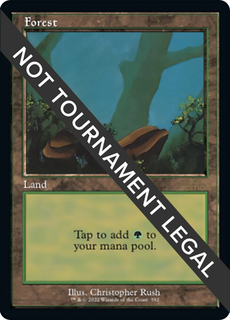 Image for Forest (592) (Retro Frame) (592) (30A) - Magic: The Gathering