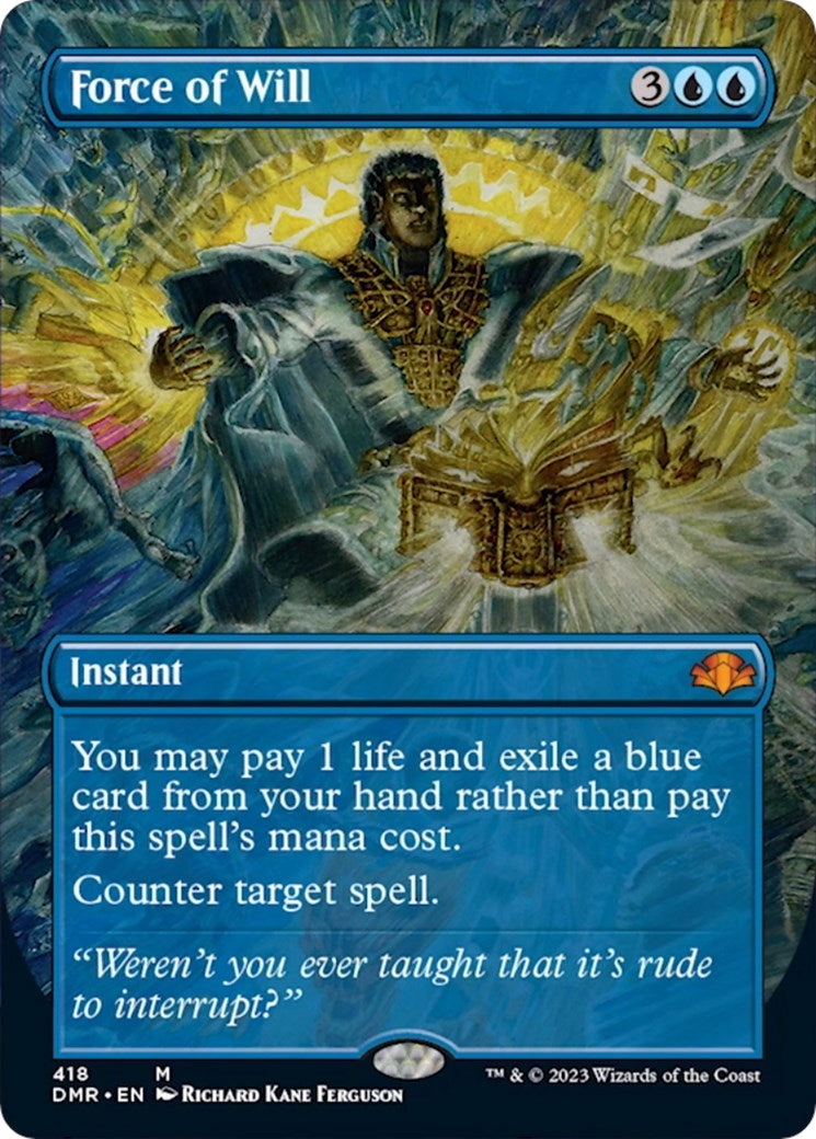 Image for Force of Will (Borderless) (418) (DMR) - Magic: The Gathering