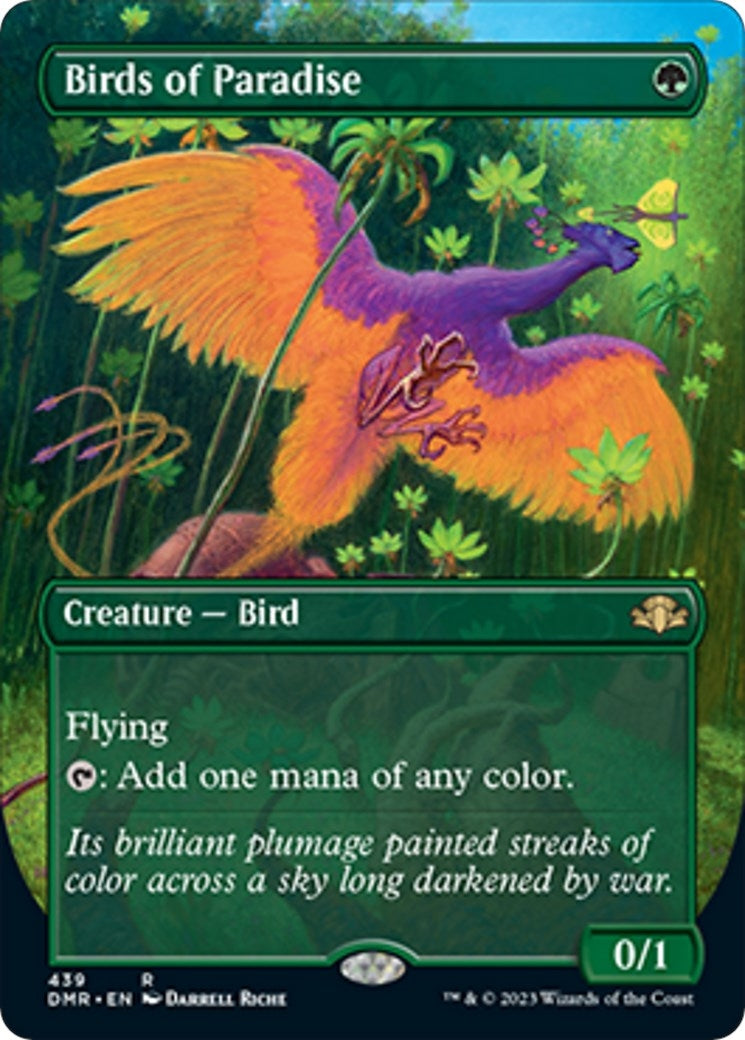 Image for Birds of Paradise (Borderless) (439) (DMR) - Magic: The Gathering
