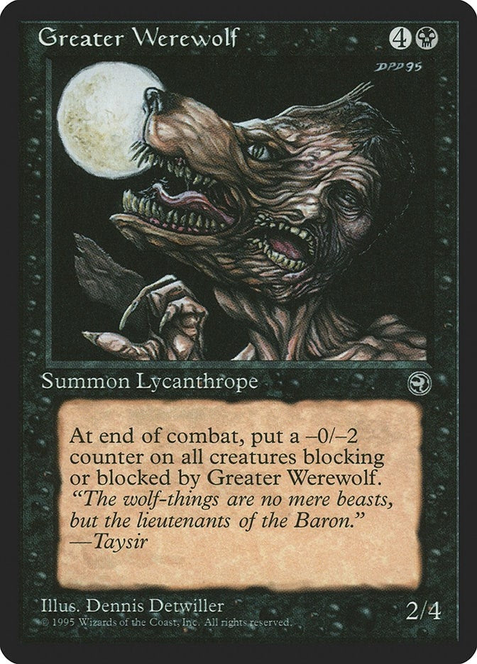 Image for Greater Werewolf (HML) - Magic: The Gathering