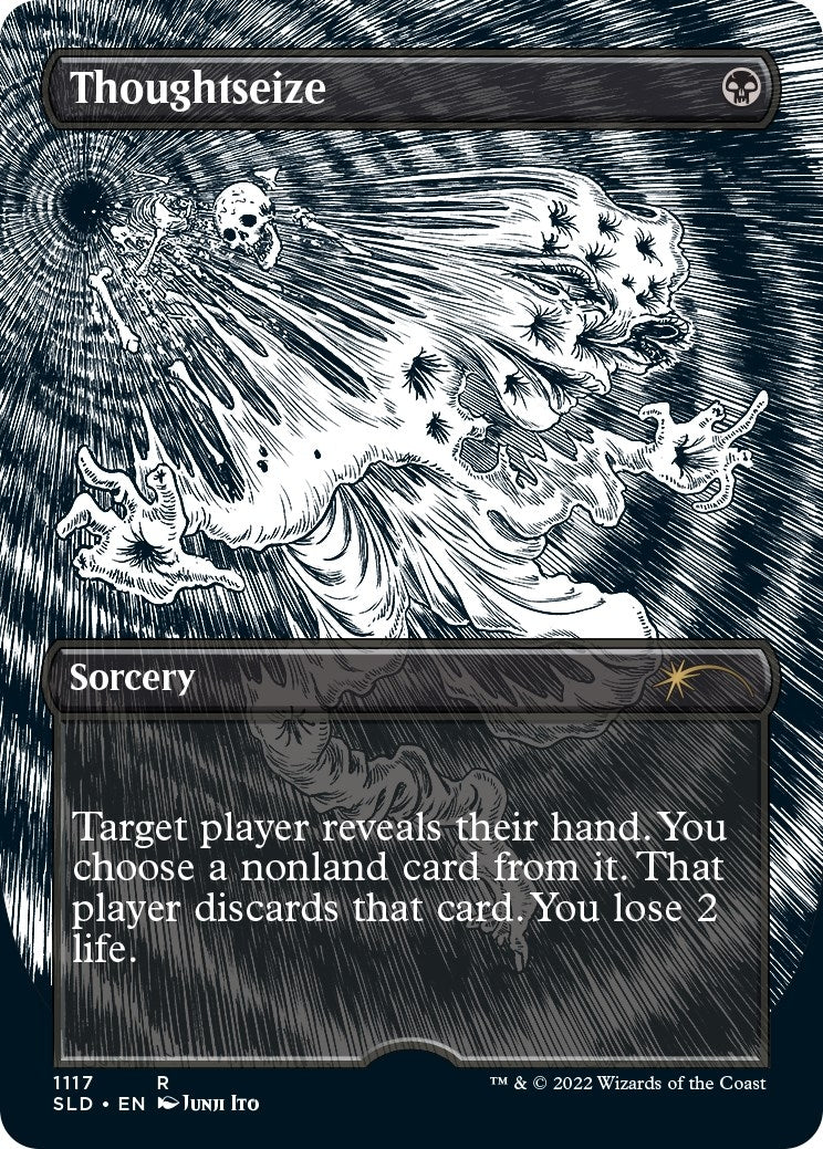 Image for Thoughtseize (Borderless) (1117) (SLD) - Magic: The Gathering