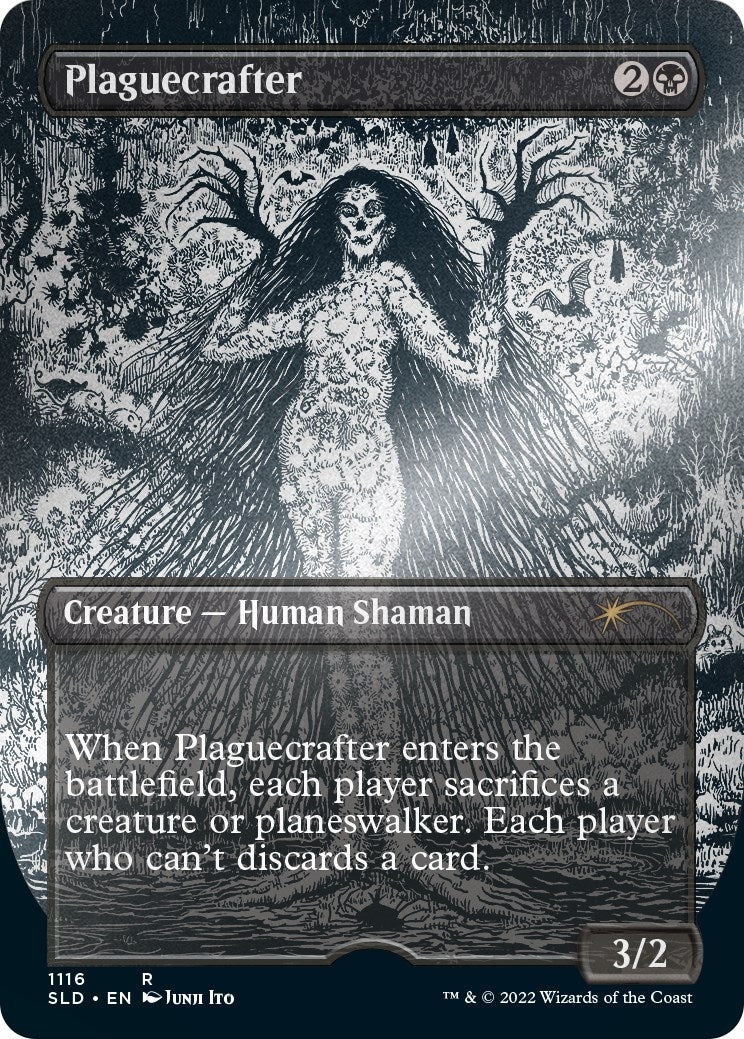 Image for Plaguecrafter (Borderless) (Foil Etched) (1116) (SLD) - Magic: The Gathering