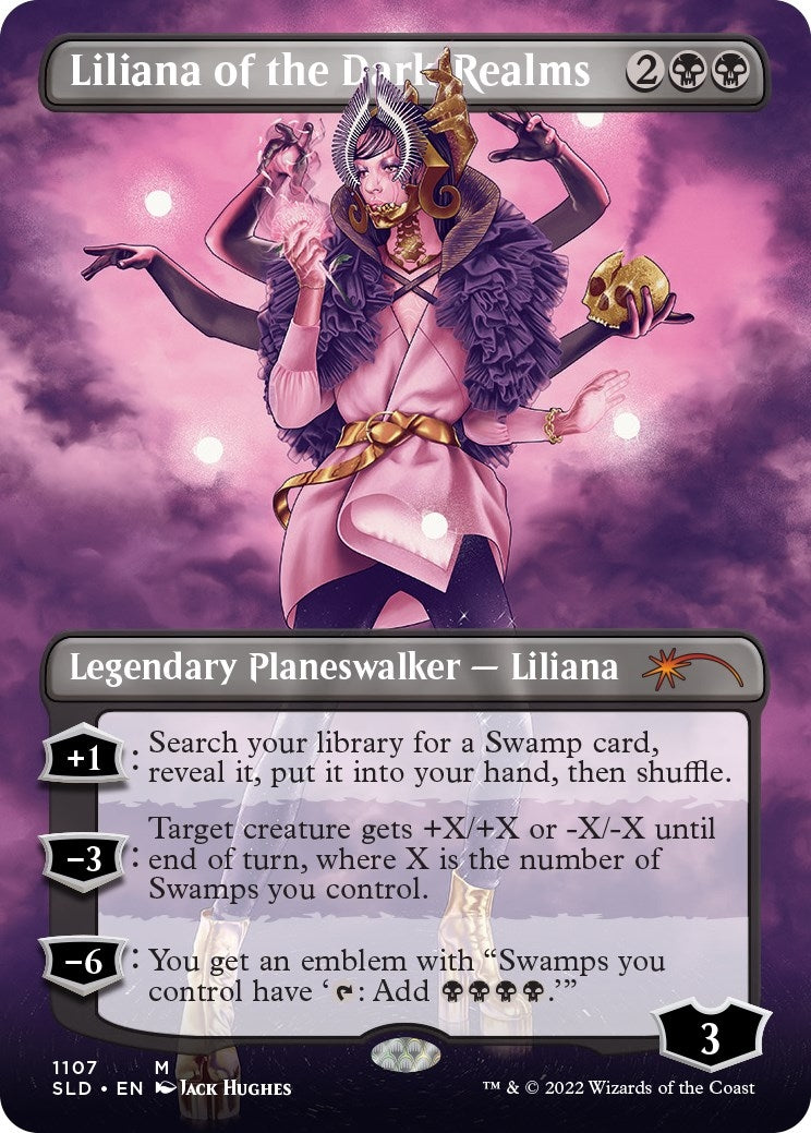 Image for Liliana of the Dark Realms (Borderless) (1107) (SLD) - Magic: The Gathering