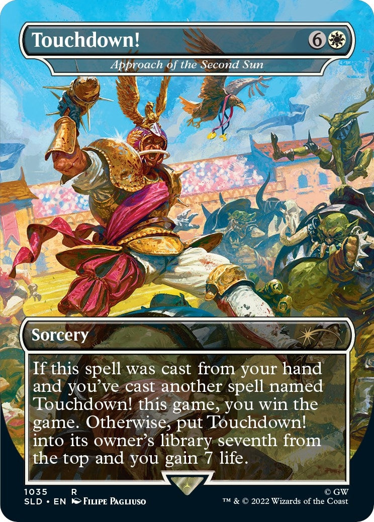 Image for Touchdown! - Approach of the Second Sun (Borderless) (1035) (SLD) - Magic: The Gathering