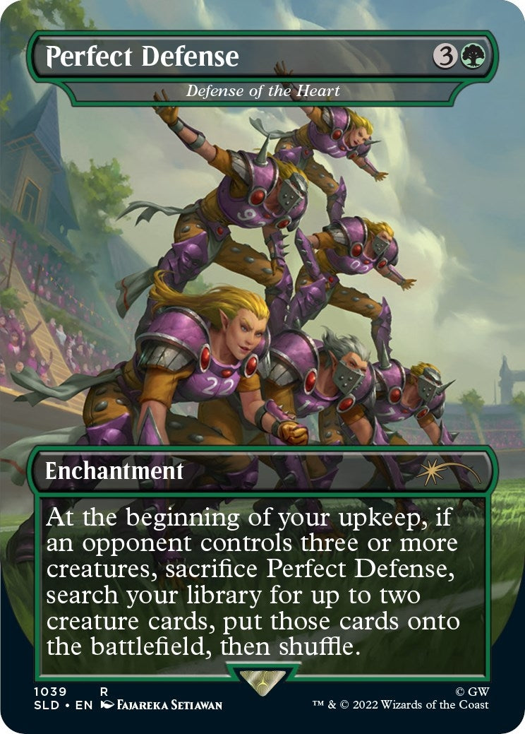 Image for Perfect Defense - Defense of the Heart (Borderless) (1039) (SLD) - Magic: The Gathering
