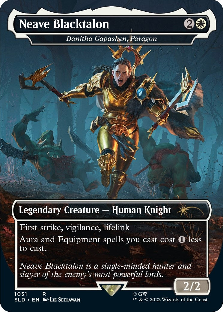 Image for Neave Blacktalon - Danitha Capashen, Paragon (Borderless) (1031) (SLD) - Magic: The Gathering