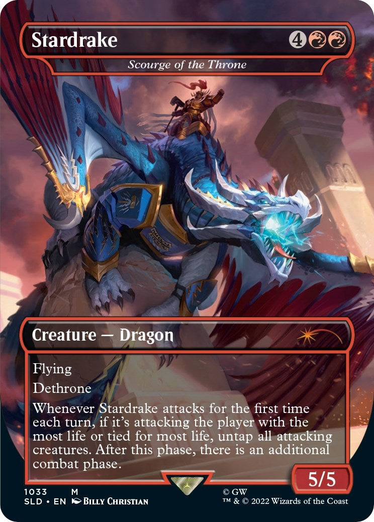Image for Stardrake - Scourge of the Throne (Borderless) (1033) (SLD) - Magic: The Gathering