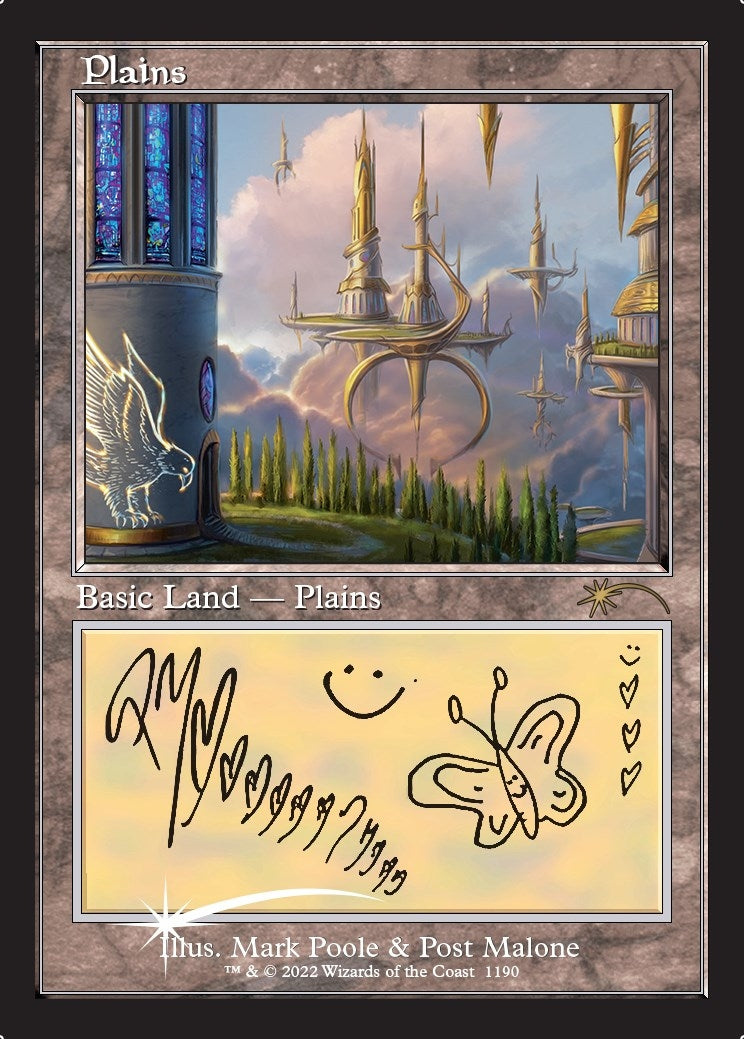 Image for Plains (Post Malone) (1190) (SLD) - Magic: The Gathering
