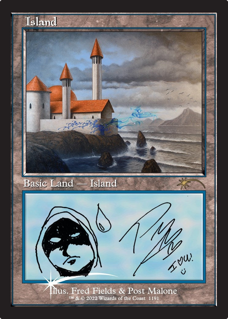 Image for Island (Post Malone) (1191) (SLD) - Magic: The Gathering