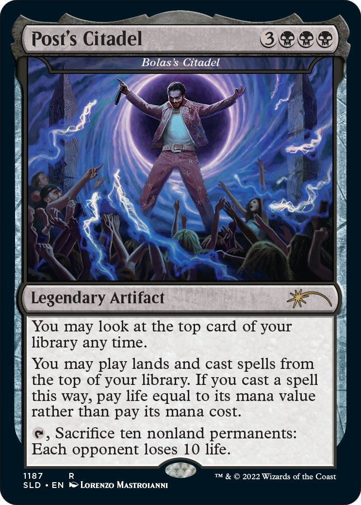 Image for Post's Citadel - Bolas's Citadel (Post Malone) (1187) (SLD) - Magic: The Gathering