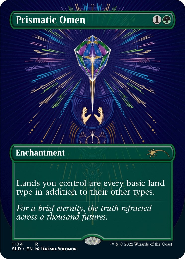Image for Prismatic Omen (Borderless) (1104) (SLD) - Magic: The Gathering