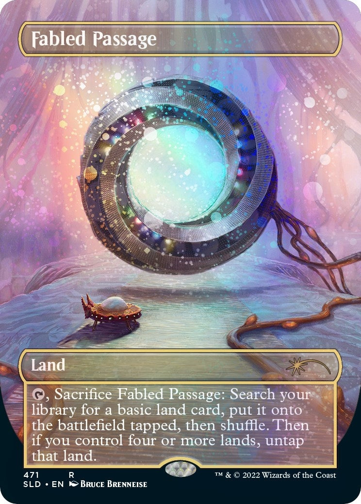 Image for Fabled Passage (Borderless) (Galaxy Foil) (471) (SLD) - Magic: The Gathering