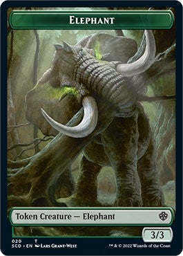 Image for Elephant // Thopter Double-Sided Token (20 // 24) (SCD) - Magic: The Gathering