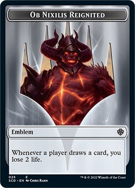 Image for Emblem - Ob Nixilis Reignited Double-Sided Token (26) (SCD) - Magic: The Gathering