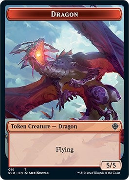 Image for Dragon Double-Sided Token (16) (SCD) - Magic: The Gathering