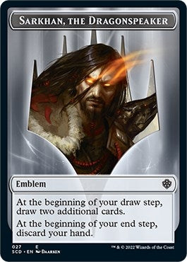 Image for Emblem - Sarkhan, the Dragonspeaker Double-Sided Token (27) (SCD) - Magic: The Gathering