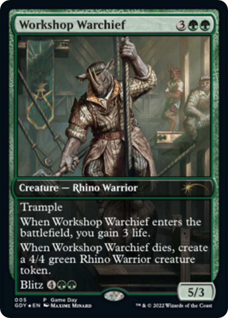 Image for Workshop Warchief (5) (GAME) - Magic: The Gathering