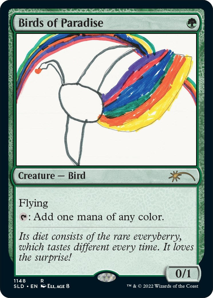 Image for Birds of Paradise (1148) (1148) (SLD) - Magic: The Gathering