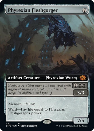 Phyrexian Fleshgorger (Extended Art) (332) (BRO)