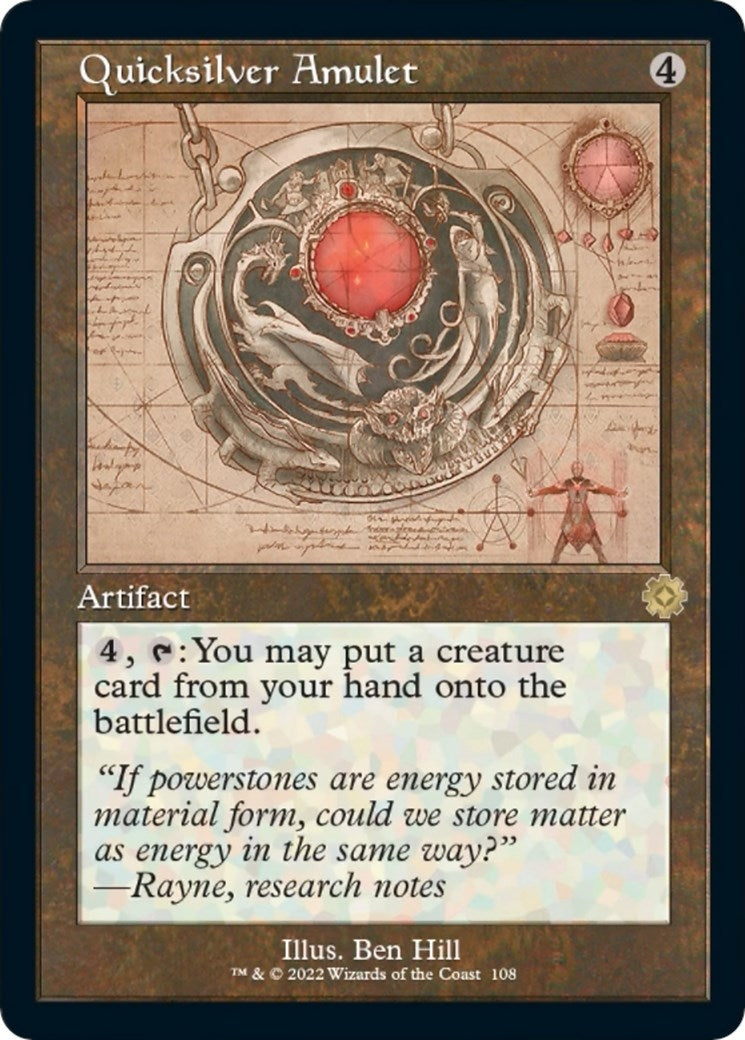 Image for Quicksilver Amulet (Schematic) (108) (BRR) - Magic: The Gathering