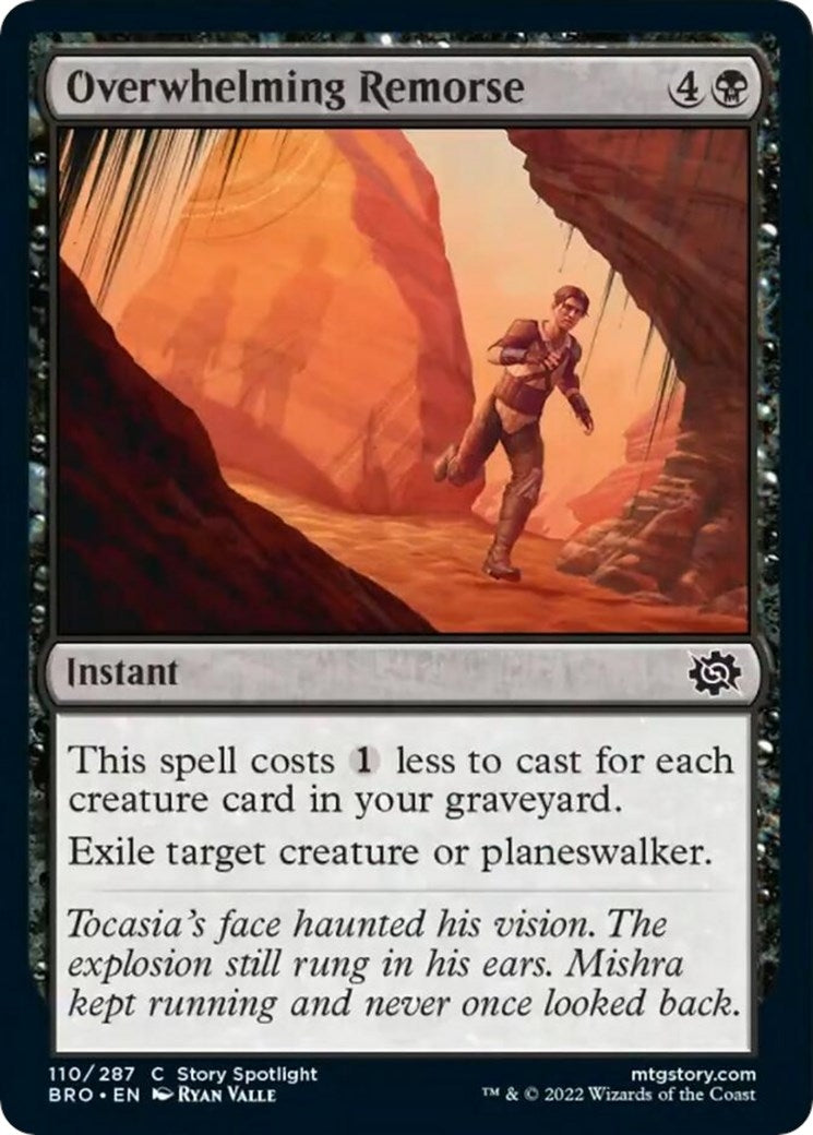 Image for Overwhelming Remorse (110) (BRO) - Magic: The Gathering