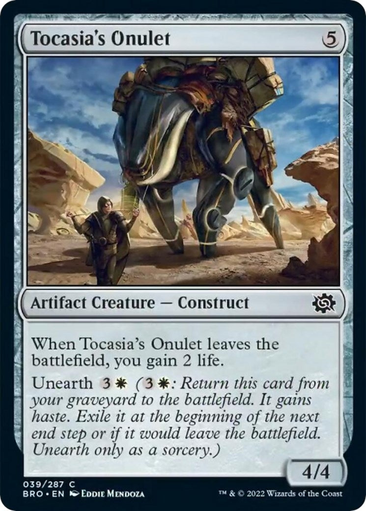 Image for Tocasia's Onulet (39) (BRO) - Magic: The Gathering