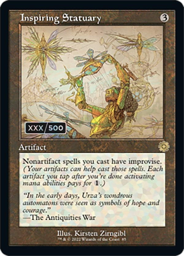 Image for Inspiring Statuary (Schematic) (Serial Numbered) (85) (BRR) - Magic: The Gathering
