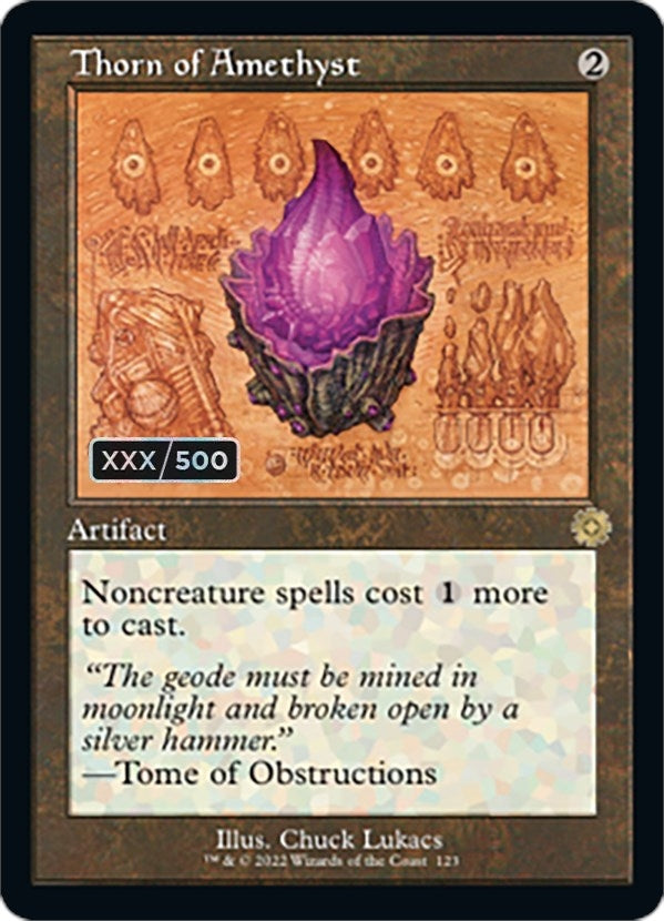 Image for Thorn of Amethyst (Schematic) (Serial Numbered) (123) (BRR) - Magic: The Gathering