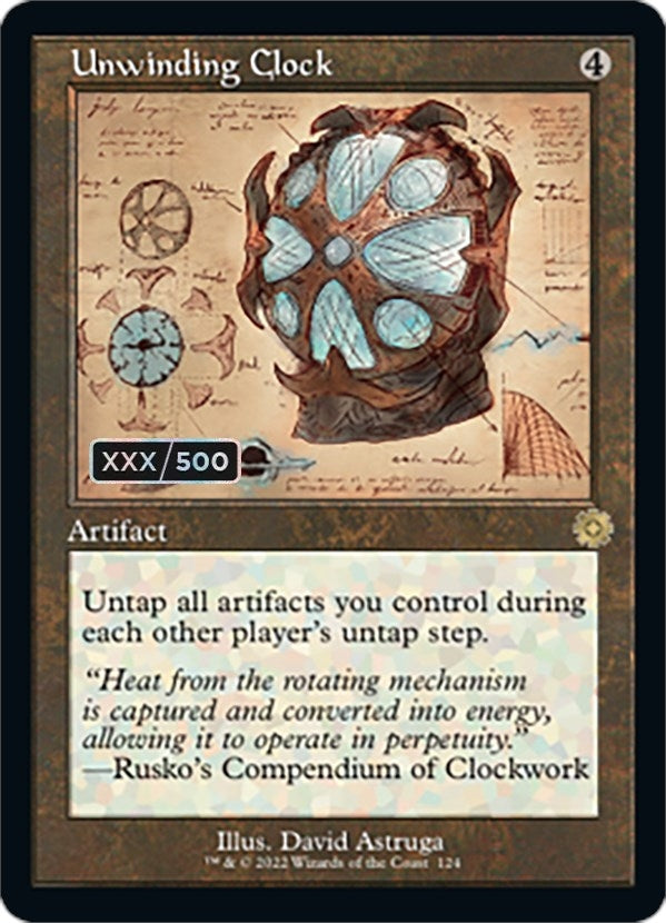 Image for Unwinding Clock (Schematic) (Serial Numbered) (124) (BRR) - Magic: The Gathering