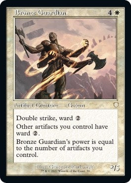 Image for Bronze Guardian (Retro Frame) (70) (BRC) - Magic: The Gathering