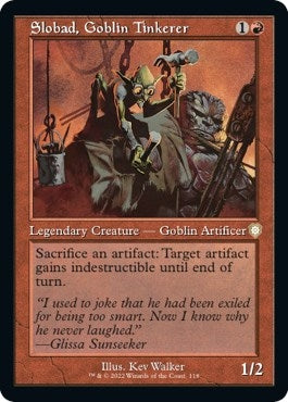 Image for Slobad, Goblin Tinkerer (Retro Frame) (118) (BRC) - Magic: The Gathering