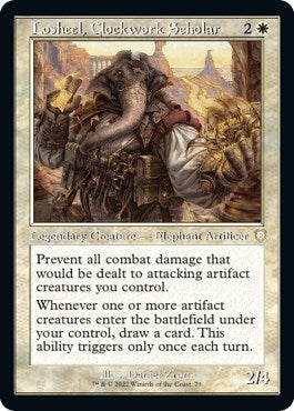 Image for Losheel, Clockwork Scholar (Retro Frame) (73) (BRC) - Magic: The Gathering
