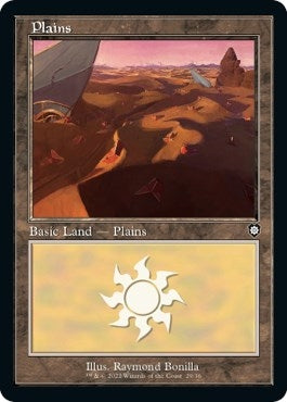 Image for Plains (29) (Retro Frame) (29) (BRC) - Magic: The Gathering