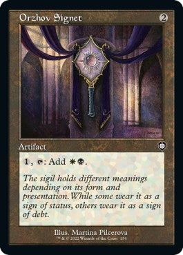 Image for Orzhov Signet (Retro Frame) (154) (BRC) - Magic: The Gathering