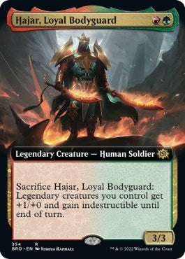 Image for Hajar, Loyal Bodyguard (Extended Art) (354) (BRO) - Magic: The Gathering