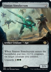 Image for Simian Simulacrum (Extended Art) (352) (BRO) - Magic: The Gathering