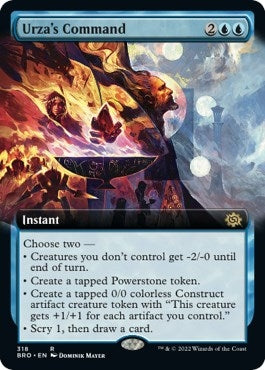 Image for Urza's Command (Extended Art) (318) (BRO) - Magic: The Gathering
