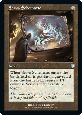Image for Servo Schematic (Retro Frame) (158) (BRC) - Magic: The Gathering