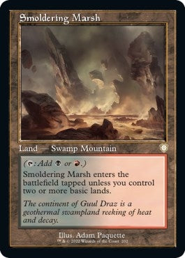 Image for Smoldering Marsh (Retro Frame) (202) (BRC) - Magic: The Gathering