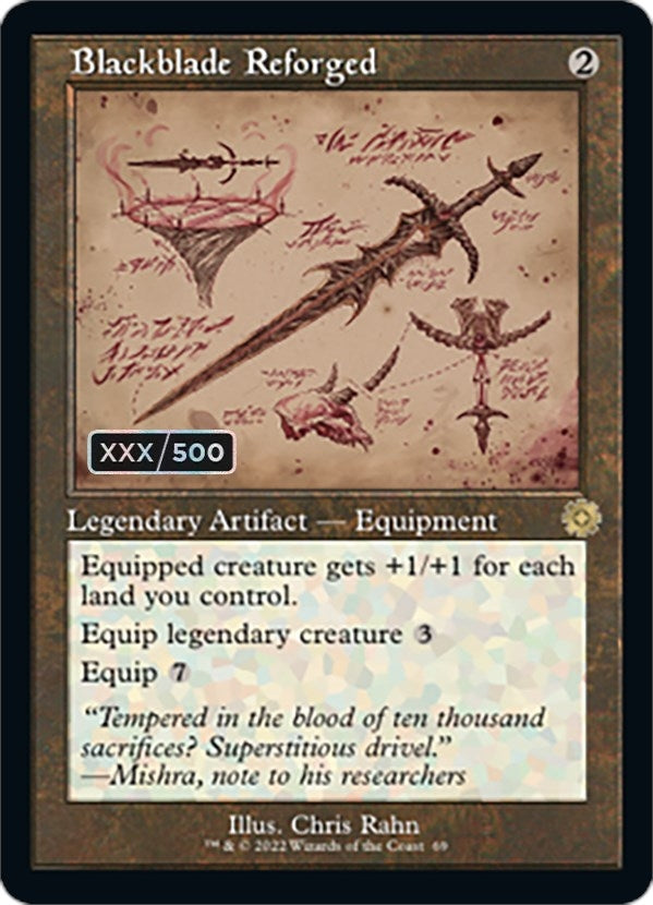 Image for Blackblade Reforged (Schematic) (Serial Numbered) (69) (BRR) - Magic: The Gathering