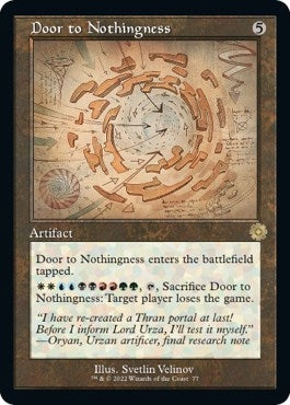 Image for Door to Nothingness (Schematic) (77) (BRR) - Magic: The Gathering