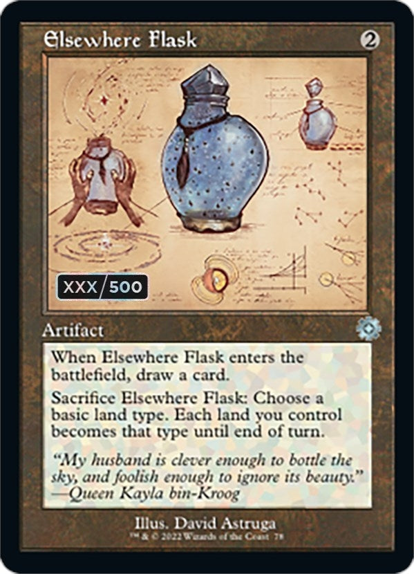 Image for Elsewhere Flask (Schematic) (Serial Numbered) (78) (BRR) - Magic: The Gathering