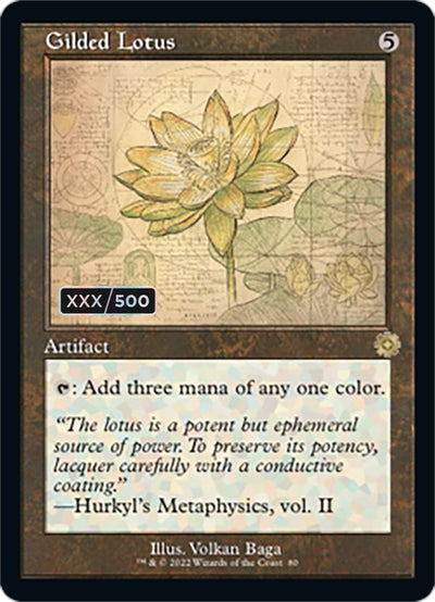 Gilded Lotus (Schematic) (Serial Numbered) (80) (BRR)