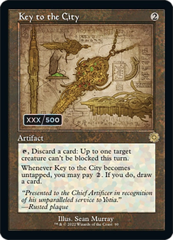 Image for Key to the City (Schematic) (Serial Numbered) (90) (BRR) - Magic: The Gathering