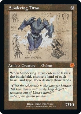 Image for Sundering Titan (Schematic) (120) (BRR) - Magic: The Gathering