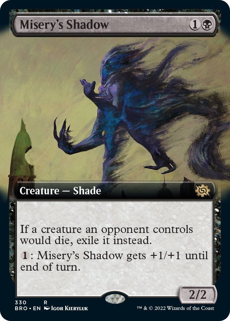 Image for Misery's Shadow (Extended Art) (330) (BRO) - Magic: The Gathering