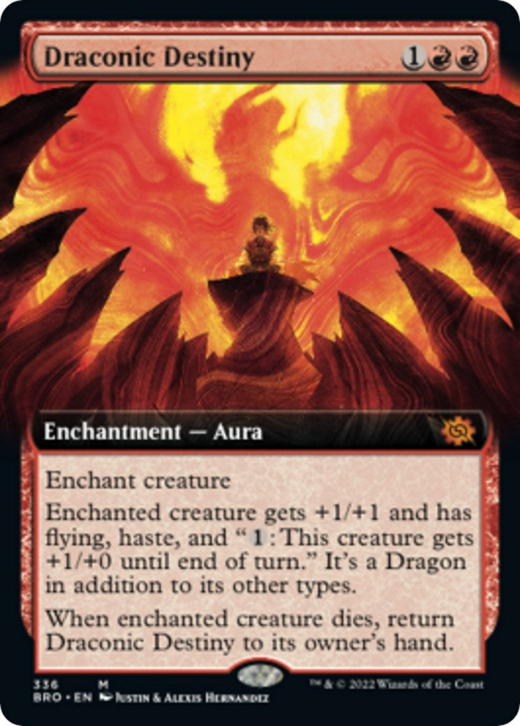 Image for Draconic Destiny (Extended Art) (336) (BRO) - Magic: The Gathering