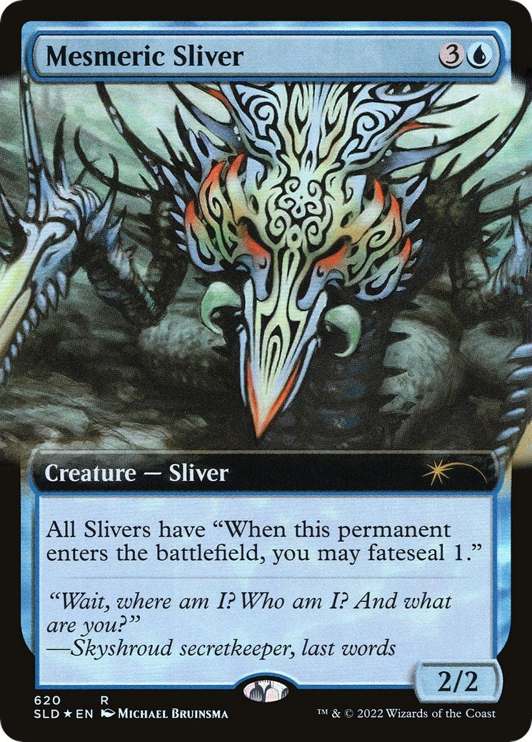 Image for Mesmeric Sliver (Extended Art) (620) (SLD) - Magic: The Gathering