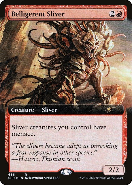 Image for Belligerent Sliver (Extended Art) (636) (SLD) - Magic: The Gathering